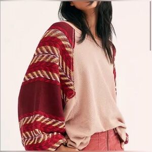 We The Free Dusty Pink Knit Top